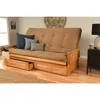 Kodiak Phoenix Frame Queen-butternut Finish-suede Peat Mattress-storage Drawers