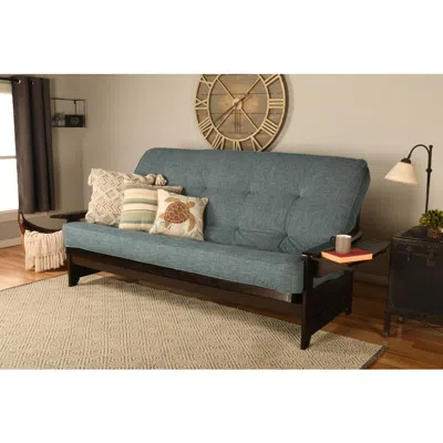 Kodiak Phoenix Frame Queen-espresso Finish-linen Aqua Mattress