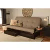 Kodiak Phoenix Frame Queen-espresso Finish-linen Stone Mattress-storage Drawers