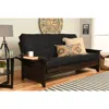 Kodiak Phoenix Frame Queen-espresso Finish-suede Black Mattress In Black