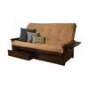 Kodiak Phoenix Frame Queen-espresso Finish-suede Peat Mattress-storage Drawers