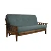 Kodiak Tucson Frame-rustic Walnut Finish-linen Aqua Mattress
