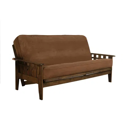 Kodiak Tucson Frame-rustic Walnut Finish-marmont Mocha Mattress