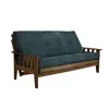 Kodiak Tucson Frame-rustic Walnut Finish-suede Navy Mattress