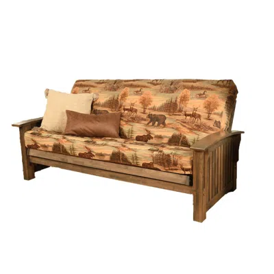 Kodiak Washington Frame-rustic Walnut Finish-canadian Mattress Futon Sofa Bed