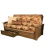 Kodiak Washington Frame-rustic Walnut Finish-canadian Mattress-storage Drawers
