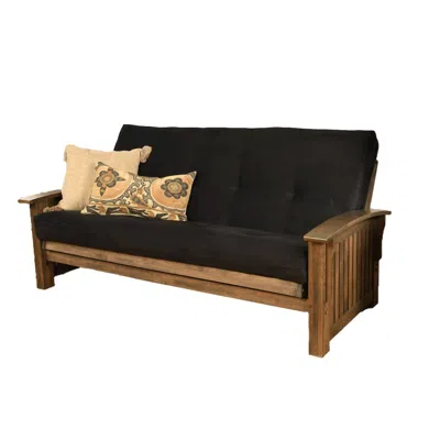 Kodiak Washington Frame-rustic Walnut Finish-suede Black Mattress