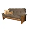 Kodiak Washington Frame-rustic Walnut Finish-suede Gray Mattress