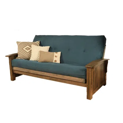Kodiak Washington Frame-rustic Walnut Finish-suede Navy Mattress