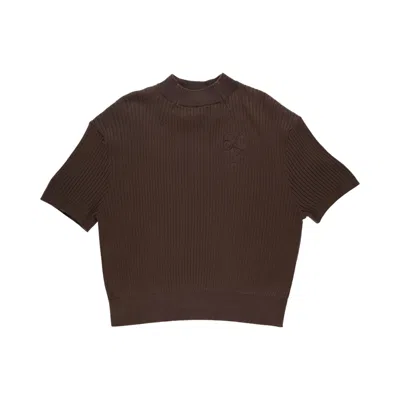 Pre-owned Kody Phillips Mock Neck T-shirt 'tobacco' | Brown | Men's Size Xxl