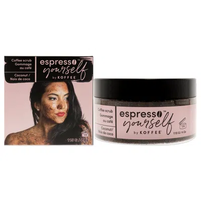 Koffee Beauty Coffee Scrub - Coconut By  For Unisex - 4 oz Scrub In White