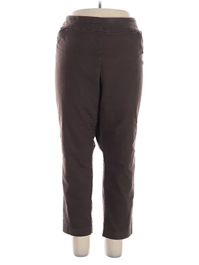 Pre-owned Kohl's Casual Pants In Brown