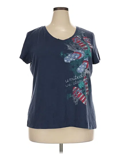 Pre-owned Kohl's Short Sleeve T-shirt In Blue