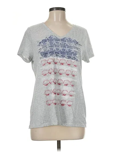 Pre-owned Kohl's Short Sleeve T-shirt In Gray