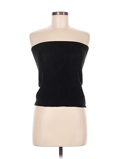 Pre-owned Kohl's Tube Top Black Strapless Neckline Tops