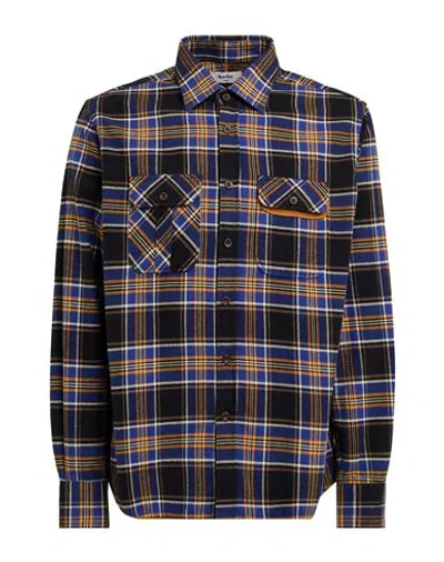 Koike Man Shirt Blue Size L Cotton In Brown