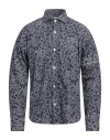 Koike Man Shirt Midnight Blue Size L Cotton In Blue