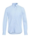 Koike Man Shirt Sky Blue Size M Cotton In Blue