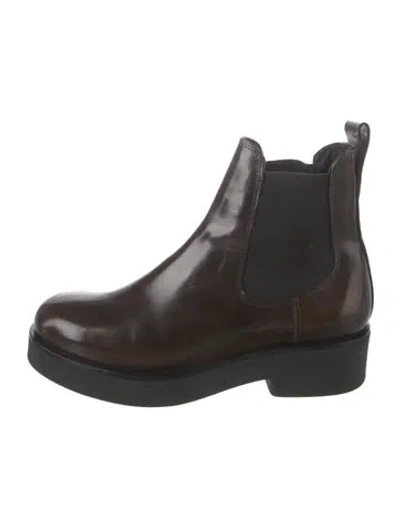 Pre-owned Koio Collective Leather Chelsea Boots In Black