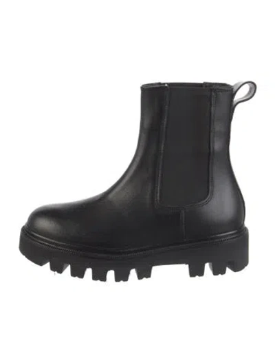 Pre-owned Koio Collective Leather Chelsea Boots In Black