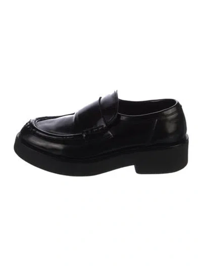 Pre-owned Koio Collective Leather Loafers In Black