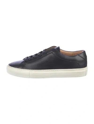 Pre-owned Koio Collective Leather Sneakers In Blue
