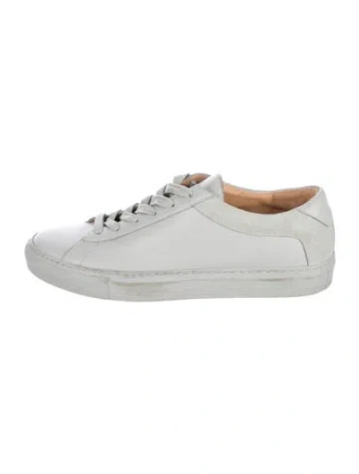 Pre-owned Koio Collective Leather Sneakers In Gray