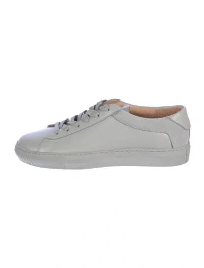 Pre-owned Koio Collective Leather Sneakers In Gray