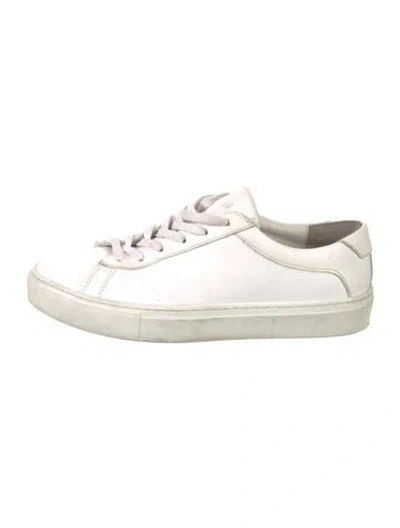 Pre-owned Koio Collective Leather Sneakers In White