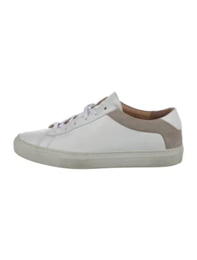 Pre-owned Koio Collective Leather Sneakers In White