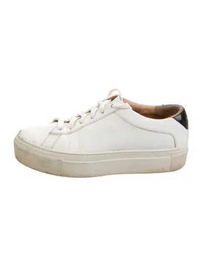 Pre-owned Koio Collective Leather Sneakers In White