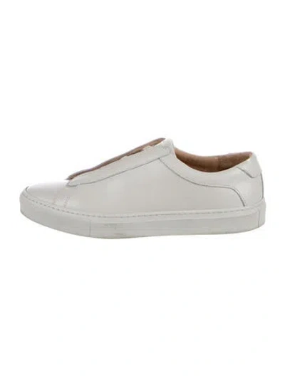 Pre-owned Koio Collective Leather Sneakers In White