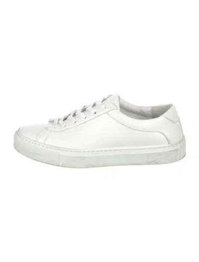 Pre-owned Koio Collective Leather Sneakers In White