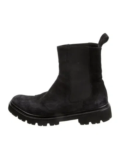 Pre-owned Koio Collective Suede Chelsea Boots In Black