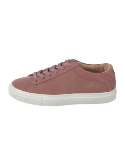Pre-owned Koio Collective Suede Sneakers In Pink