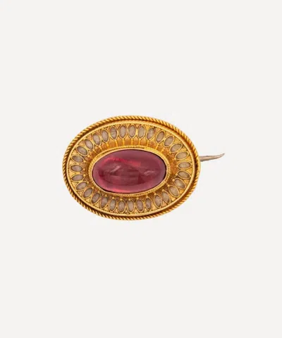Kojis 14ct Gold Antique Garnet Brooch