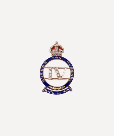 Kojis 14ct Gold Antique Sweetheart Brooch In Gray