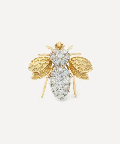 Kojis 14ct Gold Diamond Bee Brooch