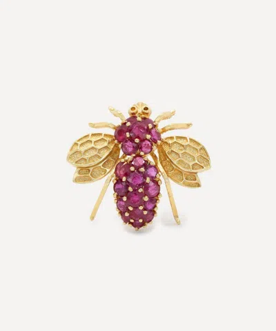 Kojis 14ct Gold Ruby Bee Brooch