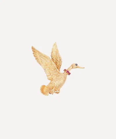 Kojis 14ct Gold Vintage Duck Brooch