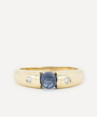 Kojis 14ct Gold Vintage Sapphire And Diamond Ring