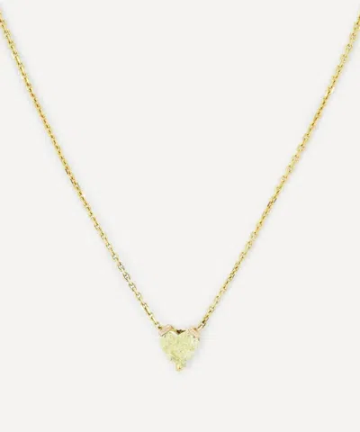 Kojis 14ct Gold Yellow Diamond Heart Pendant Necklace