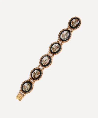 Kojis 18ct Gold Antique Micromosiac Bracelet