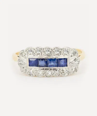 Kojis 18ct Gold Art Deco Sapphire And Diamond Ring