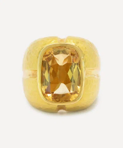 Kojis 18ct Gold Citrine Ring