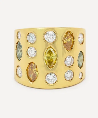 Kojis 18ct Gold Coloured Diamond Ring