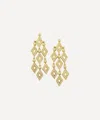 Kojis 18ct Gold Geometric Diamond Chandelier Drop Earrings
