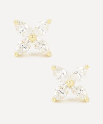 Kojis 18ct Gold Marquise Diamond Cluster Earrings