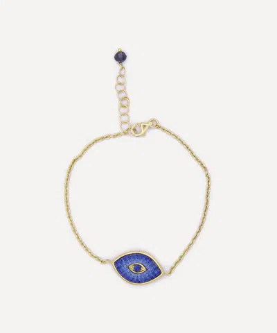Kojis 18ct Gold Micro Mosaic Evil Eye Bracelet