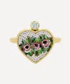 Kojis 18ct Gold Micro Mosaic Rose Ring